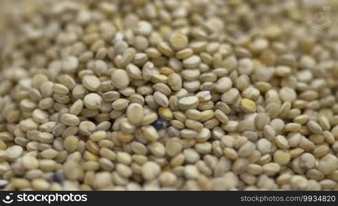 Macro shot of Quinoa seeds pile