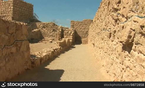 Masada - ancient fortress at the southwestern coast of the Dead Sea in Israel