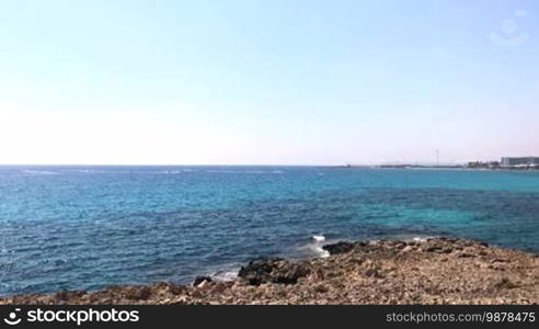 Mediterranean sea near Nissi beach in Cyprus