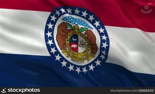 Missouri State Flag Endless Loop