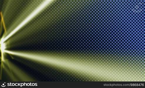 Motion loop background with light beams radiating from the left