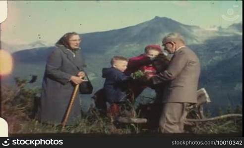 Mountain vacation with grandma and grandpa (8mm film)