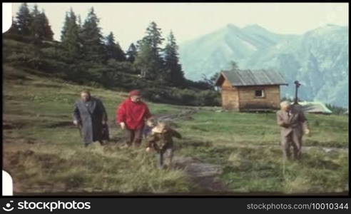 Mountain vacation with grandma and grandpa (8mm film)