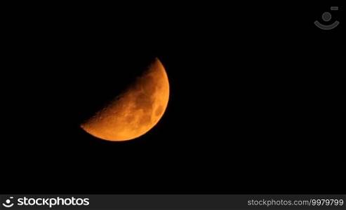 Mysterious orange moon