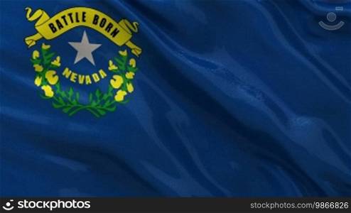Nevada state flag endless loop