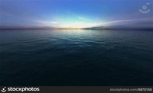 Ocean background - looped 3D animation