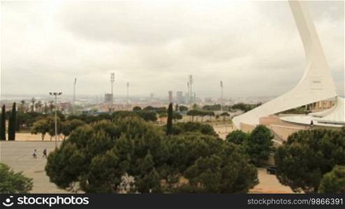 Olympic Park and TV Tower in Barcelona