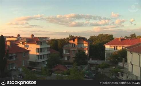 Panorama of the resort city "Obzor" in Bulgaria