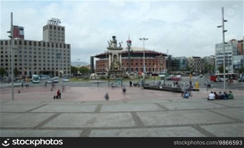 Plaza de España in Zeitraffer