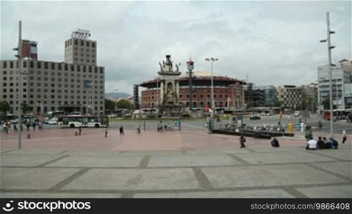 Plaza de España with the Las Arenas Bullring