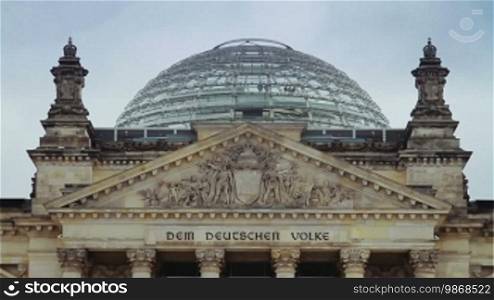 Roof of the parliament building in Berlin