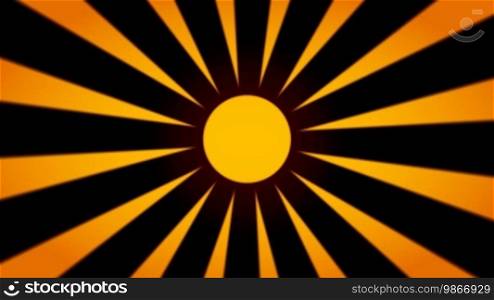 Rotating sun symbol