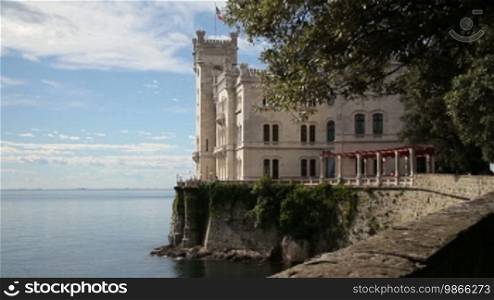 Schloss Miramare, on a cliff of the Grignano Bay, near Trieste.