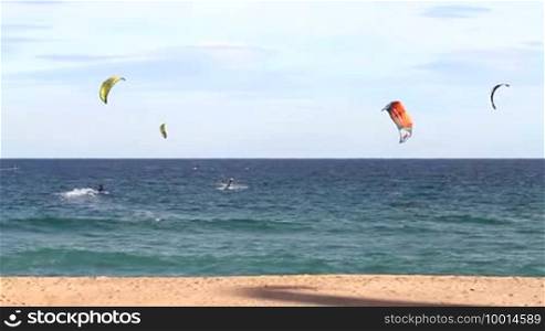 Seaside fun with kites