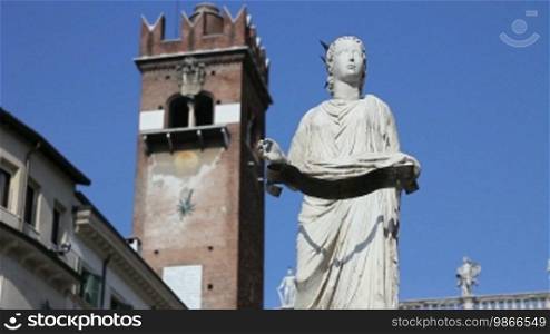 Statue at the Basilica San Zeno Maggiore in Verona