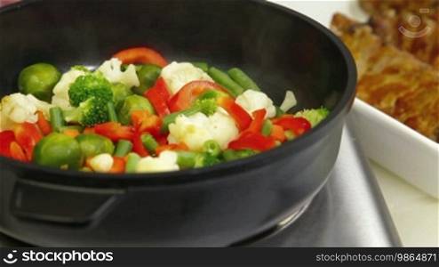 Stir Fry Vegetables, Closeup