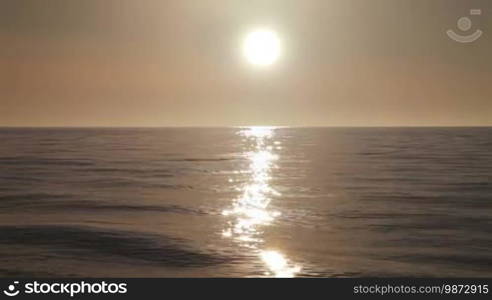 Sunset timelapse on the Black Sea near Batumi, Georgia