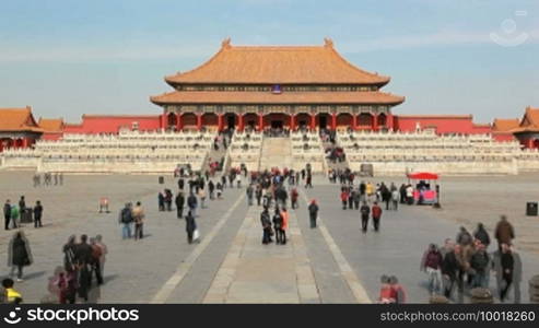 Taihedian, the biggest building of the Forbidden City. Beijing, China.