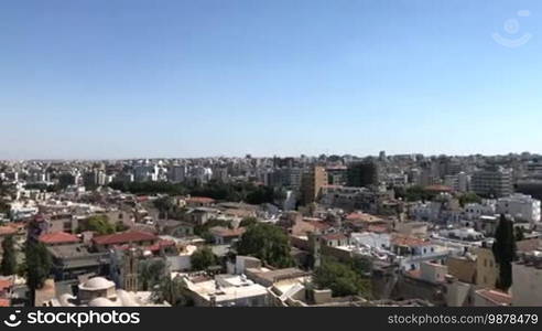 The city center of the southern side of Nicosia, Cyprus