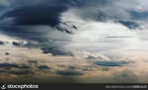 Time lapse clouds. No birds and free of defects.