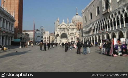 Tourists on St. Mark's Square in Venice