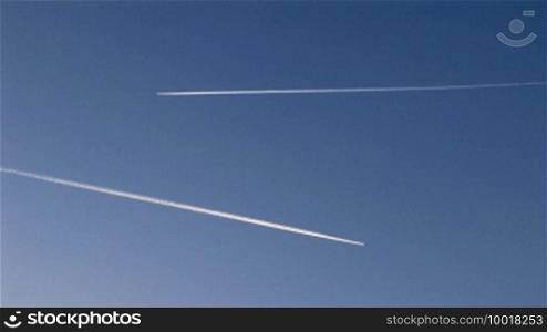 Two contrails