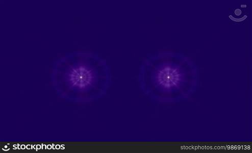 Two stars scatter on a dark blue background