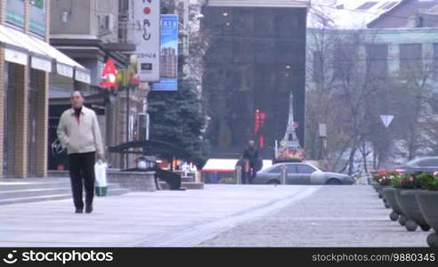 Ukraine. Dnepropetrovsk. On October 25th, 2008. Morning streets of the big city.
