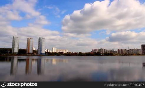 Urban development near the lake