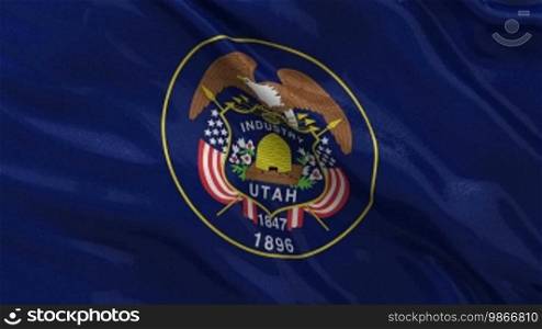 Utah state flag endless loop