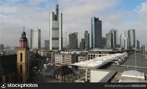 View of the skyline of Frankfurt