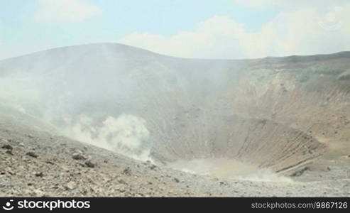 Volcano crater, island of Vulcano, Sicily, Italy (series)