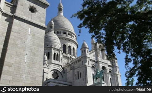 Wallfahrtskirche Sacré-Cœur, on Montmartre, in Paris.