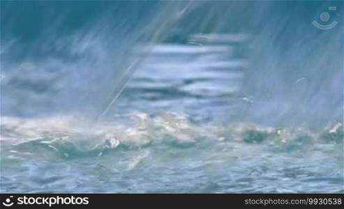 Water fall abstract background for looping
