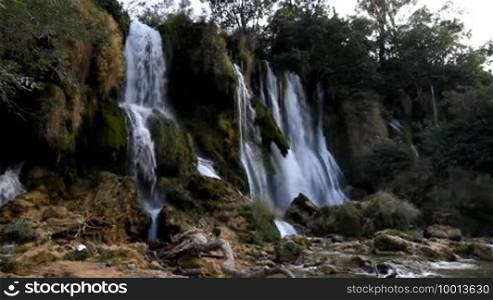 Waterfalls, water, river, nature, ecology, park, beautiful, rock, stone, swimming, Bosnia, Herzegovina, Balkans, woman, lake, relaxing