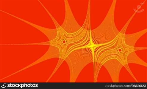 Web on a red background