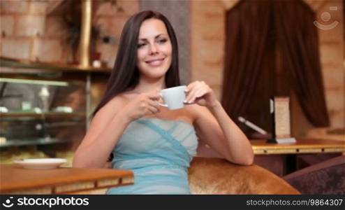 Young woman in a coffee shop