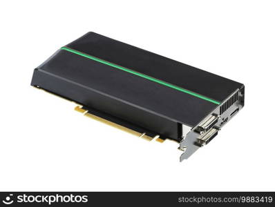 videocard isolated on white background. videocard