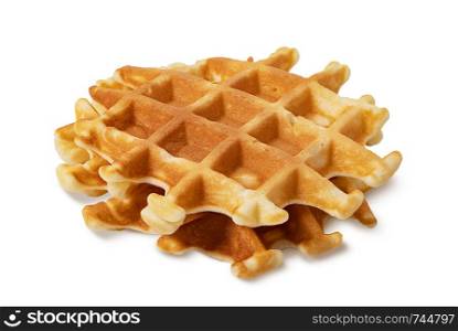 Viennese waffles isolated on white background. Viennese waffles