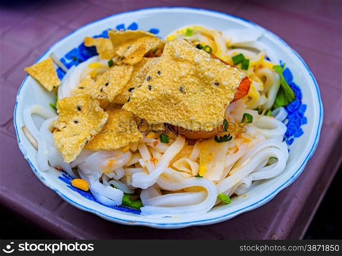 Viet Nam?s dish. Quang noodles, Hoi An.