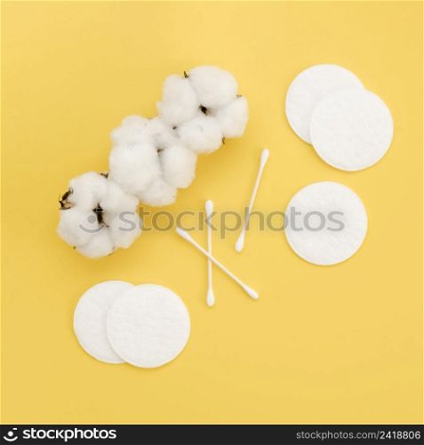 view arrangement with cotton items
