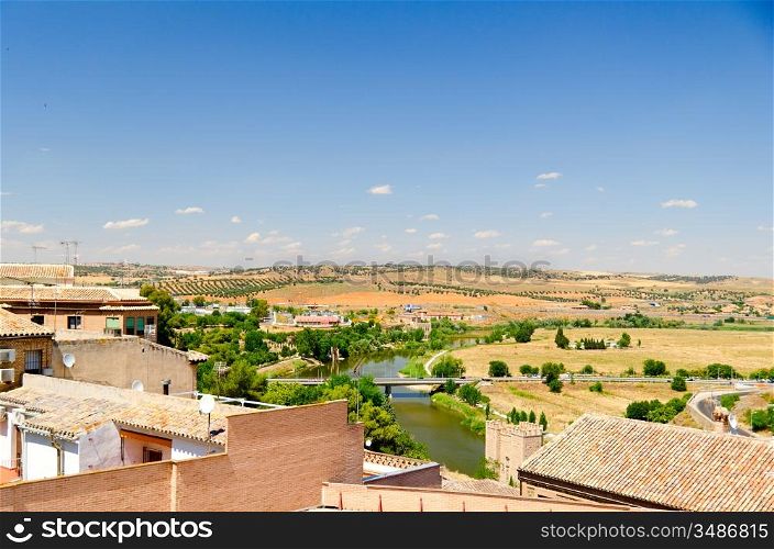 view at sunny day at Toledo, Madrid, Spain