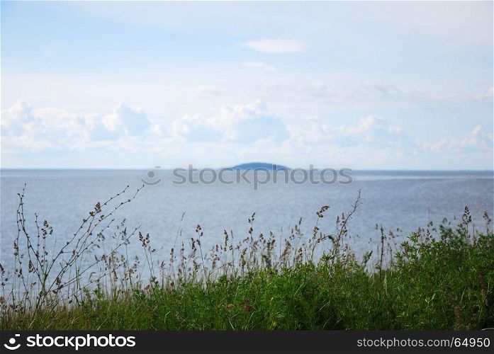 View at the swedish national park the island Bla Jungfrun in the Baltic Sea