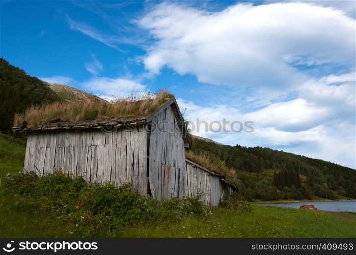 view at the wooden house, norway