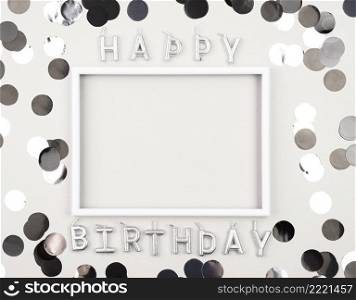 view birthday decorations with frame