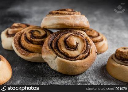 view delicious cinnamon rolls