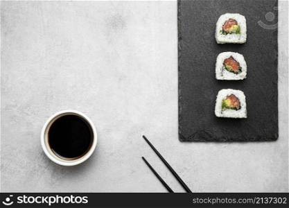 view delicious sushi board