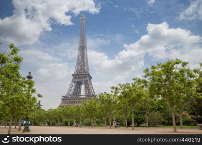 View eiffel Tower in Paris of France. Eiffel Tower in Paris