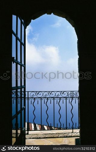 View from a doorway, Eze, France