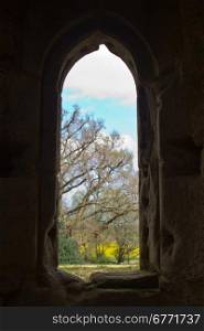 View from a medieval castle window